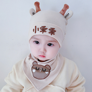 婴儿帽子可爱超萌春秋薄款男宝宝女新生儿胎帽婴幼儿棉布帽网红