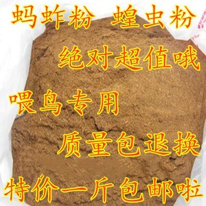 包邮 蝗虫干 蝗虫粉 蚂蚱粉 蚂蚱干 蚱蜢干粉 自制鸟食原料500g