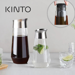 顺丰包邮日本KINTO玻璃冷萃冷泡咖啡壶冷水壶凉水瓶1000ml耐高温