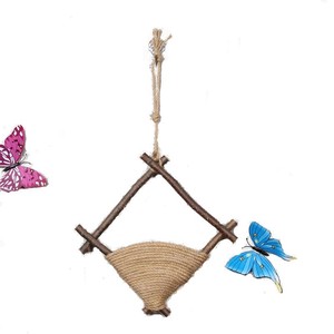 麻绳手工作品成品干树枝挂饰幼儿园环创饰品手工制作壁挂墙壁装饰