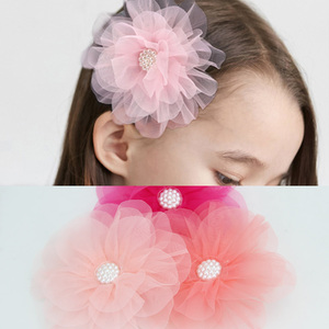 儿童花朵头饰小女孩发卡发饰女童发夹公主头花饰品宝宝夹子边夹