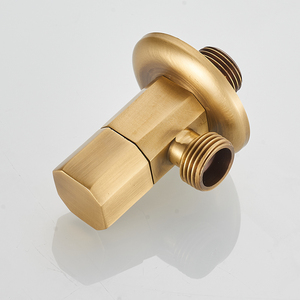 全铜角阀 纯铜 欧式仿古止水阀冷热水管 加厚加长三角阀链接 通用