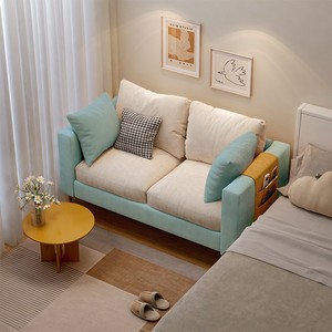 卧室小沙发公寓出租房ins风经济型女生房间小户型简易床边沙发