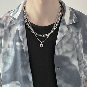 901人付款淘宝全场瞩目街头风嘻哈rapper项链女hiphop说唱英文项圈颈