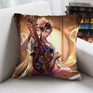 创意王者杨玉环.小乔.女娲.嫦娥.干将莫邪 抱枕周边同款来图双面