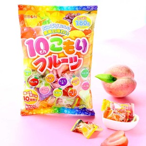 日本进口ribon理本水果汽水糖十味果汁结婚喜糖办公室零食硬糖果