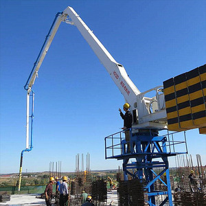 布料机混凝土18米布料机电动全自动遥控塔式布料机上料泵小型圆筒