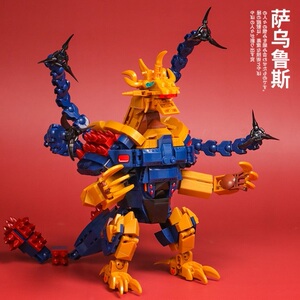 乐高积木奥特曼对战u杀手萨乌鲁斯 加拉特隆怪兽哥斯拉机甲男孩子