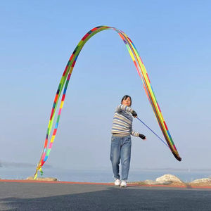 彩带舞伸缩杆缩杆长1.5米小空竹10cm长杆玩法彩绸杆软稍杆单头杆