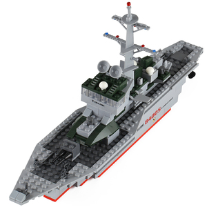 军事系列积木导弹巡洋舰潜艇航母军舰男孩子儿童乐高拼装模型玩具