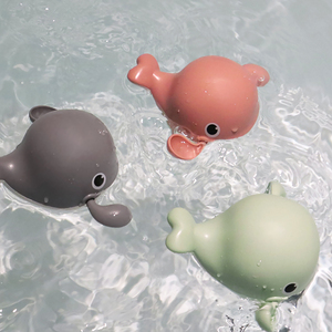 宝宝洗澡玩具游泳小鲸鱼婴儿浴室儿童玩水戏水发条小螃蟹男孩女孩