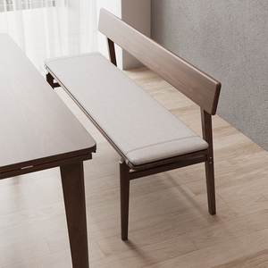 掘素实木长条凳餐椅简约现代长凳条凳靠背椅餐桌家用大人长板凳子