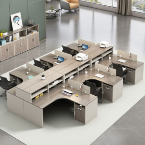 办公家具职员桌电脑财务桌屏风卡座简约现代246人员工位桌椅组合