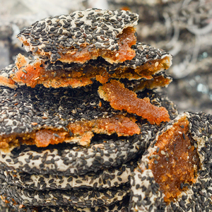 广西横县特产灵山芝麻饼薯蓉馅手工传统糕点香脆酥黑芝麻饼袋装