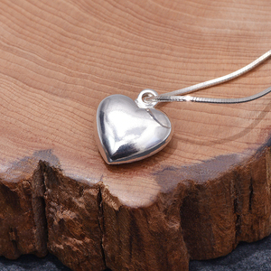 s925纯银爱心吊坠 diy手工时尚情侣心形水滴铃铛足银银饰