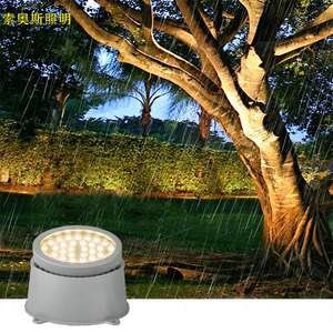 led照树灯户外射灯投光灯别墅外墙亮化灯室外工程地灯七彩洗墙灯