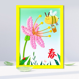 儿童手工作品春天