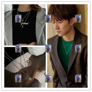 王源同款项链ins嘻哈风小锁头颈链女气质个性锁骨链长款配饰男潮