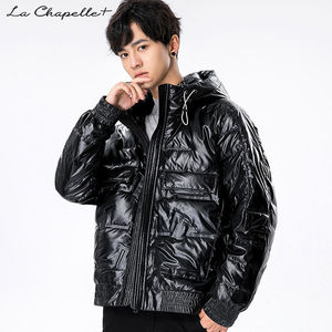 la chapelle 男士羽绒服短款外套2020新款冬季韩版潮流连帽情侣装