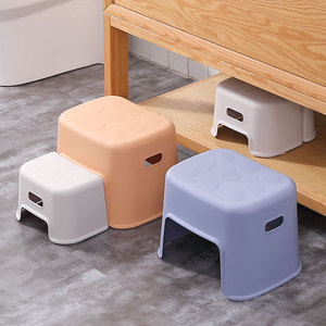 林氏木业儿童垫脚凳子宝宝浴室防滑凳家用客厅矮凳结实坐凳lh037