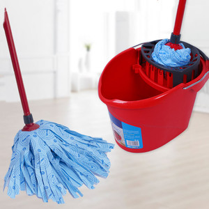 德澳经典无纺布拖把经典一拖净蓝拖免手旋转拧干吸水老式墩布拖