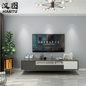北欧高级灰色系墙布客厅电视背景墙壁纸现代简约卧室纯色轻奢壁布