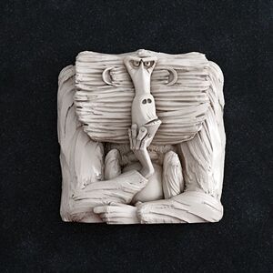 大猩猩猴子创意抽象浮雕画装饰挂件精雕图jdp灰度雕刻图stl模型3d