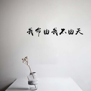 我命由我不由天 哪吒同款 高考考研贴纸励志墙贴书房寝室卧室贴纸