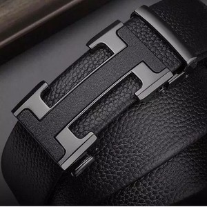 适用爱马仕63男士皮带男头层牛皮h自动扣商务休闲保罗腰带裤带