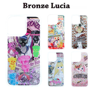 Bronze Lucia新款原创手机壳适用于苹果iphone13/12/11系列防摔保护套液体流沙设计后壳