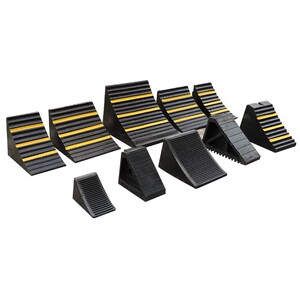 三角木块油罐车汽车轮胎轮档橡胶定位器木掩实心滑溜止退器滑块车