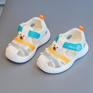 宝宝凉鞋夏季2023新款婴儿学步鞋女0一1-3岁儿童包头男童软底鞋子