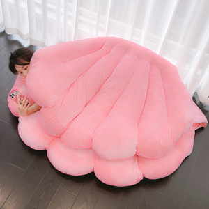 巨型蚌壳抱枕可穿戴睡袋睡觉被子贝壳毛绒玩具超大号坐垫衣服人穿