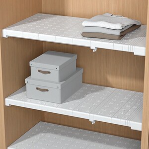 衣柜分层隔板寝室卧室免打孔伸缩置物架房间隔断柜子收纳神器隔层