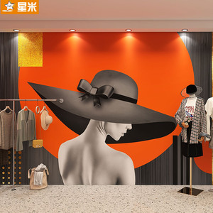 童装店背景墙布