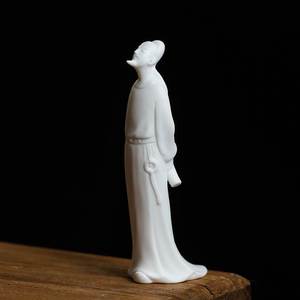 李白雕像古代人物新中式陶瓷雕塑家居书房桌面摆放工艺品装饰摆件