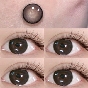 ofracon小纯黑美瞳半年抛女素颜黑色大小直径2022新款隐形眼镜tn