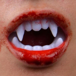 万圣节恐怖道具儿童尖牙牙齿僵尸牙cos吸血鬼假牙牙套小虎牙扮鬼