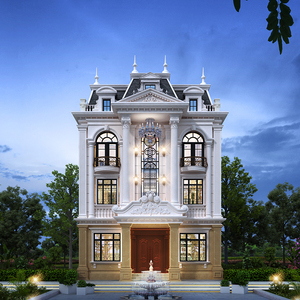 d565新款别墅四层豪华小户型农村房屋别墅设计图纸小洋楼自建房图