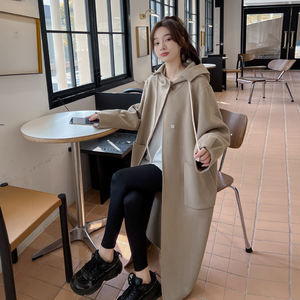 00tb30260647淘宝孙智惠韩国定制"温柔奶咖"韩系风衣外套奶咖色长款
