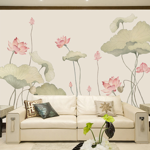 大壁画墙纸荷花