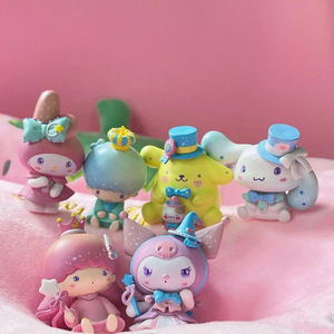 新美乐蒂梦幻盲盒摆件确认玉桂狗库洛米布丁狗蛋糕装饰少女心手办