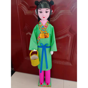 纸人 童男童女手工艺品影视道具颜色尺寸可定佣人丫鬟成品发货