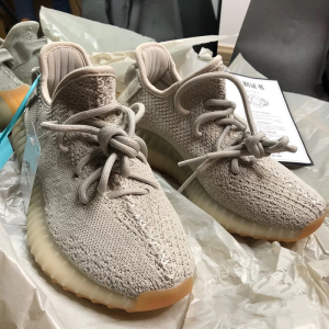 椰子350男鞋芝麻灰夏季透气旗舰店官网高/版本男款运动鞋莆田正品