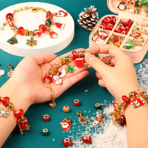 串珠手链diy儿童手工制作材料项链女童小女孩玩具首饰益智穿珠子