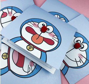 生日贺卡立体哆啦a梦