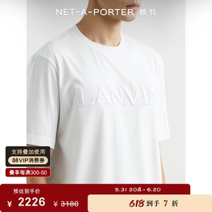 [经典款]Lanvin 夏季男女同款棉质 T 恤netaporter