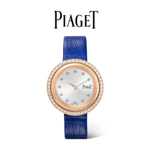 piaget/伯爵时来运转女18k玫瑰金钻石石英腕表g0a44292