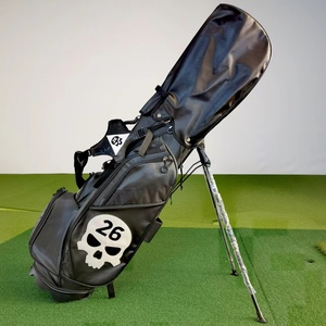 包邮RG高尔夫球包支架包时尚铆钉奢华菱格超纤皮炫彩琉球球包