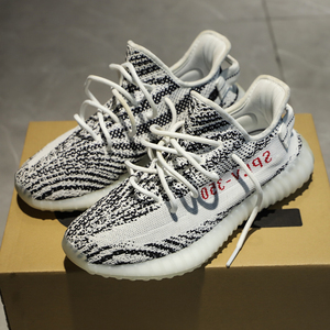 yezi yeezy椰子350白斑马男鞋满天星正品官网过毒版三杠真爆鞋子